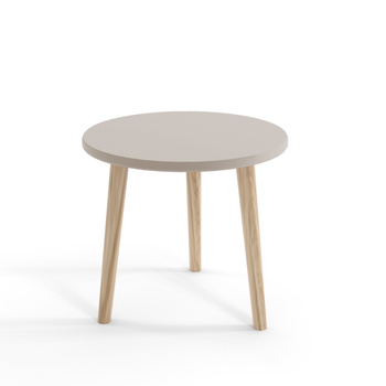 Couchtisch BOHO rund 67 cm auf hohen Beinen - Kaschmir