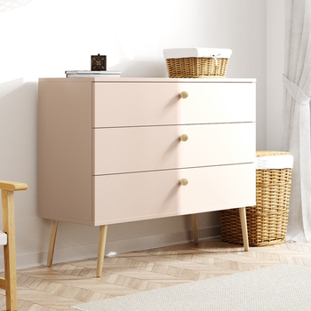 Kommode mit Schubladen BOHO auf hohen Beinen + Soft-close - Macchiato