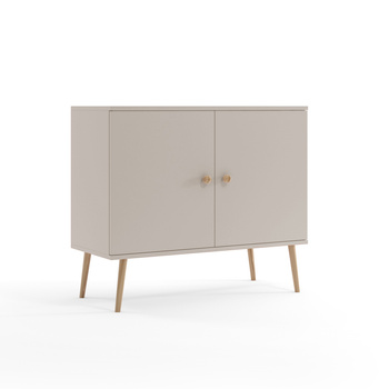 Kommode mit Türen BOHO auf hohen Beinen + Soft-close - Kaschmir