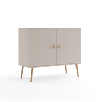 Kommode mit Türen BOHO auf hohen Beinen + Soft-close - Kaschmir