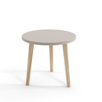 Couchtisch BOHO rund 67 cm auf hohen Beinen - Kaschmir