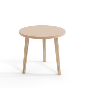 Couchtisch BOHO rund 67 cm auf hohen Beinen - Macchiato